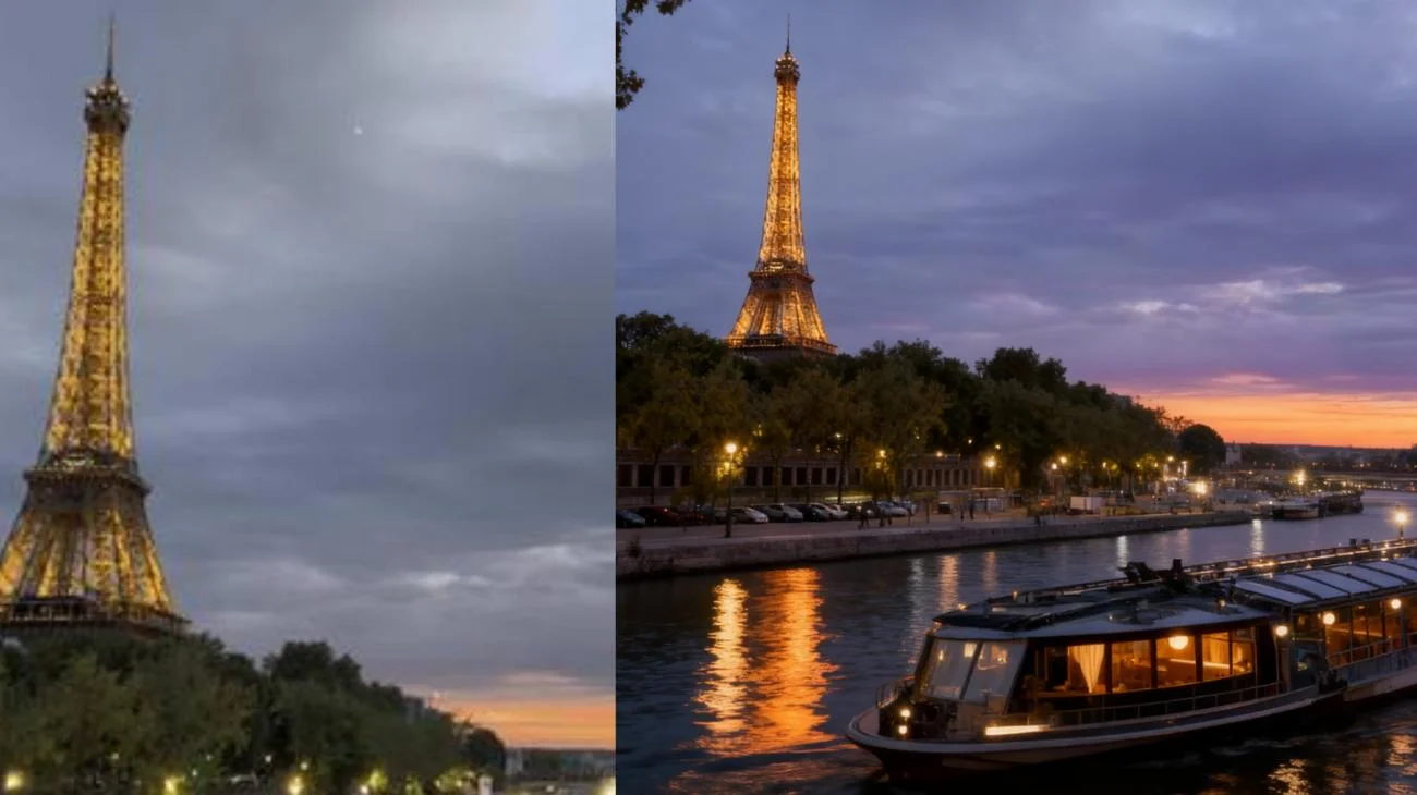 Notre belle dame 🇫🇷🥖 #paris #toureiffelparis #toureiffel #france #sunset"